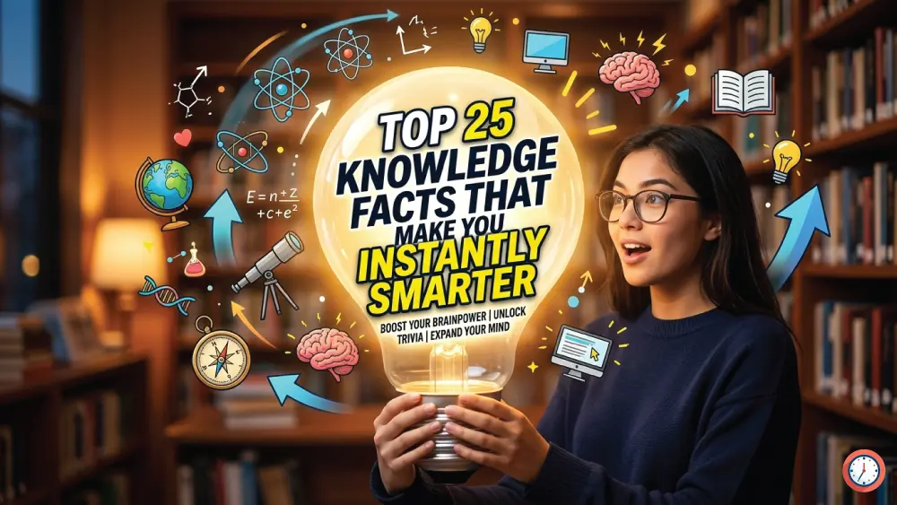 You are currently viewing Top 25 Knowledge Facts That Make You Instantly Smarter